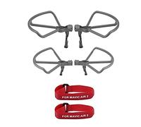 XEBRAD Protège-hélices Lame Train d'atterrissage Pliable Installation Rapide Anneaux de Protection Accessoires de Drone Mavic Air 2 /, for DJI, Mavic Air 2 Protection d'hélice de Drone(Set A Red)
