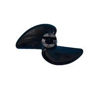 XEBRAD Rame de Bateau RC Quant, pagaie à Deux pales, hélice de Bateau en Nylon, Haute résistance, Arbre d'hélice Rc 3mm/4mm Hélice de Bateau Hors-Bord(D36mmfor4mm)