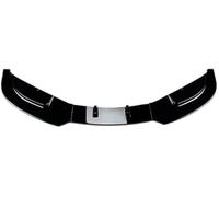 XÉBRAD Séparateur de Pare-Chocs Avant for Benz Classe C W204 2011-2014, kit de Protection de Pare-Chocs (Aspect Carbone) lèvre de séparation de Voiture(Black Gloss Black)