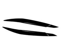 XEBRAD Sourcils de phare, for X6 E71 2008 2009 2010 2011 2012 2013 2014 Paupières phares voiture Couvercles lampe Garniture couverture Cache-objectif de phare(BLACK Gloss Black)