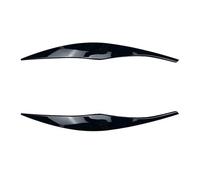 XÉBRAD Sourcils et paupières de phares ABS noir brillant, pour Série 3 E90 E91 2005 2006 2007 2008 2009 2010 2011, pour berline, pour bande de garniture de sourcil de phare de voiture(Gloss Black)