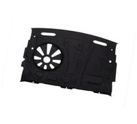XEBRAD Tapis de coffre de voiture en coton, amortisseur de chaleur, isolation phonique et thermique, for , for A4 B9 2017 2018 2019 2020 Bouclier thermique moteur(BLACK With Holes)