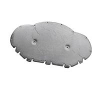 XEBRAD Tapis d'isolation thermique et acoustique for capot avant, for Skoda, Octavia, Mk4 NX 2020 2021 2022 2023 2024 Bouclier thermique moteur(BLACK Full Aluminum Foil)