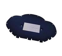 XEBRAD Tapis d'isolation thermique et acoustique for capot avant, for Skoda, Octavia, Mk4 NX 2020 2021 2022 2023 2024 Bouclier thermique moteur(BLACK 1pcs Aluminum Foil)