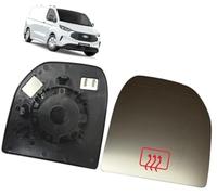 XÉBRAD Tous, pour Transit Custom/Tourneo Custom, clip chauffant sur verre de rétroviseur complet avec plaque support, côté droit/côté conducteur remplacement du verre du rétroviseur de voiture