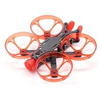 XEBRAD X95 95mm 2inch Micro, for Mini, kit de Cadre FPV en Fibre de Carbone BetaFPV Cine Whoop RC Drone FPV Racing Kit de Construction de Drone(Rot)