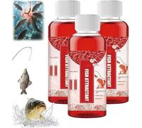 Xebular New Natural Bait Scent Fish Attractants, Concentrated Fish Attractant Liquid, Fish Point Liquid for All Types, Fast-Acting Red Worm Formula, Improve Your Fishing Experience (3 Pcs)