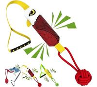 Xebular Shark Tug of War Dog Toy, Interactive Heavy Duty Pull Squeaky Rope Toys for Aggressive Chewers, Squeaky Dog Tug Toy for Outdoor Training, Boredom Relief (Eagle)