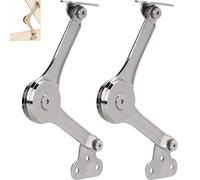 XeCeXe Heavy Duty charnière de support de couvercle avec fermeture en douceur couvercle pliant haubans charnières pour armoire salle de jouets 2 PCS (A01#)
