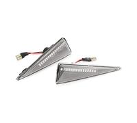 XEDLAMP 2 pièces indicateur de clignotant marqueur latéral ambre dynamique, for Renault, Avantime Espace4 Megane2 Wind Plaque de stator d'allumage de moto(Clear)