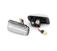 XEDLAMP 2x feu de position latéral dynamique fumée, clignotant, for 106 306 406 806 Expert, for Partner, for citroën, Jumpy, for Fiat Plaque de stator d'allumage de moto(Crystal white)