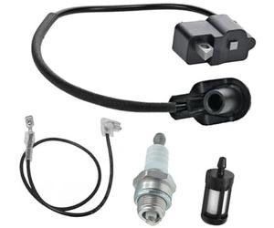 XEDLAMP 4134 400 1301 Bobine d'allumage, for STIHL, BT120 FS120 FS120R FS200 FS200R FS250 FS300 FS350 FR350 BT120C BT121 Débroussailleuse Tronçonneuse remplacer 4134 400 1306, avec filtre à huile de b