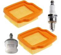 XEDLAMP 4149 141 0300 Filtres à air for tondeuse gazon, filtre carburant, kit de mise au point bougie d'allumage 000 350 3503 CMR5H, for STIHL, KM94 KM94R KM94RC SP92 SP92C, lot 4 Kit de filtre à air