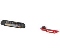 XEDLAMP Caméra de recul pour Voiture Caméra de recul, pour Opel, pour Vivaro 2014, écran d'affichage rétroviseur pour 7 Voitures avec feu Stop(Black with Bracket)