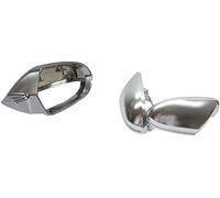 XEDLAMP Ensemble de boîtier de rétroviseur latéral Couvercle de rétroviseur de voiture, pour, pour A6 C7, pour S6 2012-2018, cadre de boîtier latéral, coque d'aile de protection