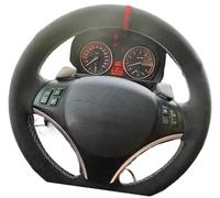 XEDLAMP Housse de Volant Voiture, pour M 1 E90 E91E92 E93 E87 E81 E82 E88 120I 130I 120D, pour X1 E84 Couverture de Volant de Voiture(White Thread)