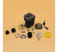 XEDLAMP Kit de bouchon joint d'huile pompe à huile carter piston cylindre 38MM 40MM, for Husqvarna, 141 142 136 137 pièces rechange moteur tronçonneuse Cylindre de tondeuse à gazon(HUS137 38MM)