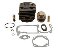 XEDLAMP Kit de joint de soupape de décompression de piston de cylindre de 46 mm, for Husqvarna, 55 55, for Rancher, 51 Pièces de moteur de tronçonneuse Cylindre de tondeuse à gazon