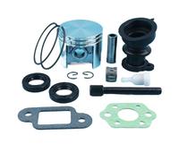 XEDLAMP Kit de Piston 42.5mm joints d'huile d'admission joint ligne vide, for, 025 MS250 MS 250 Chiansaw Cage à aiguilles ventilation réservoir carburant Joint de vilebrequin pour tronçonneuse