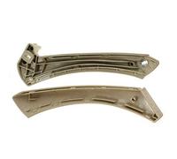 XEDLAMP Lot de 2 poignées porte intérieures et extérieures for BMW, côté droit, for E90 316i 318d 318i 320d 320i 323i 325i 328i 330i ABS Remplacement de la poignée de porte intérieure de(Beige)