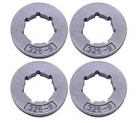 XEDLAMP Lot de 4 Jantes de pignon d'embrayage 325" 9T, for STIHL, for Husqvarna, for JONSERED, pièces de tronçonneuse à 7 cannelures Pignon de chaîne pour tronçonneuse