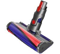 XEDLAMP Rouleau de brosse pour balayeuse Tête de nettoyage à entraînement par couple, pour aspirateur pour Dyson V11 V15 V10 V8, brosse anti-emmêlement, aspiration réglable,(BLACK Soft Roller)