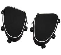 XEDLAMP Sacoche de Selle for Moto, for V-Strom DL650 DL1000 DL 650 1000, Sac de Rangement d'outils, Cadre, Paquet à Trois Coins, boîte à Outils Kit d'outils de réparation pour Moto(Black 1)