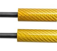 XEDLAMP Vérin à gaz de capot avant Tige de support hydraulique pour Hyundai, pour Ioniq Ae 2016 - 2022, entretoises à gaz pour capot pour avant,(BLACK Carbon Fiber Yellow)
