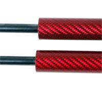 XEDLAMP Vérin à gaz de capot avant Tige de support hydraulique, pour Vw Corrado 1988-1995, modifier les jambes de pour force du capot, les tiges de levage du capot(Red Carbon Fiber)
