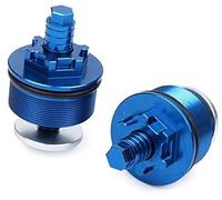 XEDLAMP Vis de réglage d'amortisseur de Fourche Avant 41 mm, Capuchon Bleu CNC, for Moto modèle CB400 Bouchon de Fourche Avant pour système de freinage