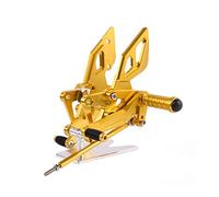XEDLAMP YZF-R25 YZF-R3 MT-25 MT-03 Repose-pieds Réglable Arrière Ensemble, for, YZF R25 R3 MT25 MT03 2013-2020 2019 2018 17 Pédale de moto(Gold)