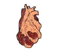 XEDZ Broche en émail en forme de cœur avec rose, interrupteur, champignon, papillon, océan, cœur, dessin animé, métal, badge, punk, Normale, Métal non précieux