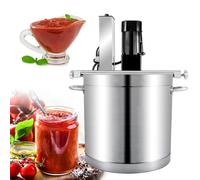 XEEAOFE Agitateur de Marmite Automatique en Acier Inoxydable avec Racloir Mélangeur 4 Lames, Ouverture à Une Touche, pour Soupe, Sauce Chili, Boisson, Confiture & Porridge 30