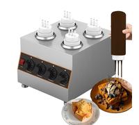 XEEAOFE Appareil de Maintien au Chaud pour Sauces en Acier Inoxydable, Chauffeur Commercial 640W pour Fromage Nacho, Sauce Chocolat, Ketchup et Chocolat