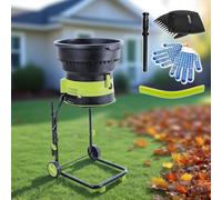 XEEAOFE Déchiqueteur de Feuilles sans Lame 2500W, Ratio de Réduction 17:1, 8000 TR/Min Max, Broyage jusqu'à 55 Gal/Min, Lames de Coupe Supplémentaires 20m