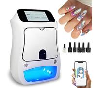 XEEAOFE Imprimante à Ongles Intelligente 3D, Machine Automatique d'impression d'art sur Ongles avec Écran Tactile, Design Mobile pour Usage Domestique, Studios d'Ongles et Mariages