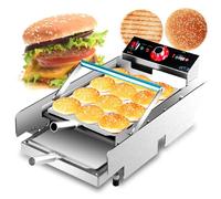 XEEAOFE Machine à Burger Commerciale - Grille-Pain à Contact Automatique à Convoyeur Commercial avec Contrôle de Température 50-300°C (122-572°F), pour Pain à Burger, Restaurant Snack Burger Big