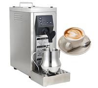 XEEAOFE Moussoir à Lait Professionnel avec Pot à Lait 500ml, Températures Prédéfinies Double, Mousseur à Lait Automatique Électrique pour Café, Machine à Bulles de Lait Vapeur
