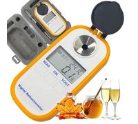 XEEAOFE Réfractomètre Numérique de Poche Manuel Numérique Mesureur de Brix, Réfractomètre à Sucre Manuel, Jus de Fruits Boissons, Bière, Vin, Testeur de Brix pour Miel