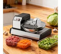 XEEAOFE Robot Culinaire 5.5L, Hachoir Alimentaire Électrique, Broyeur à Viande avec Orifice d'alimentation Visible pour Légumes, Viande, Noix, Fonctions pour Hacher, Couper en Dés, Mélanger et Purée