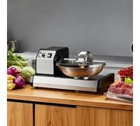XEEAOFE Robot Culinaire à Viande et Légumes Commercial 5.5L, Coupeur Hachoir Alimentaire Électrique de Table, Cutter Mélangeur Alimentaire Multifonction pour Légumes Viande Gingembre Ail