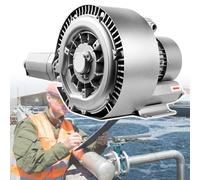XEEAOFE Soufflante Régénérative 700/850/1300W 220/380V, Pompe Vide pour Soufflage d'air Industriel, Pompe Vide pour Soufflage ou Aspiration d'air 850W