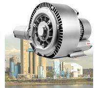 XEEAOFE Soufflante Régénérative 88/110m³/h, 700/850/1300W Pompe Vide Industrielle pour Soufflage ou Aspiration d'air pour Aération des Eaux Usées Aquarium Étang à Poissons 850W