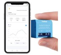 Xeefeel PM Mini compteur électrique intelligent Wi-Fi 1 canal 16 A Pas d'interrupteur relais Mesure de puissance Compteur d'énergie en temps réel