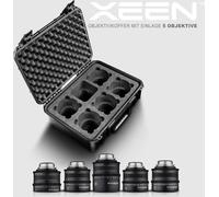 XEEN CF Set complet 5x Canon EF avec valise - composé de 5 objectifs, 2 bouchons d'objectifs par objectif et 1 valise d'objectifs