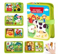 XEERUN Busy Board Montessori, 20 en1 Farm Quiet Book, eux Montessori Éducatif Jouets d'Activité et de Développement, Livre Voyage bébé, Cadeau pour 1 2 3 4 Ans Garçons et Filles