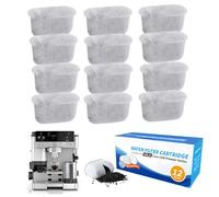 XEERUN Lot de 12 filtres à eau pour machine à café Ninja Luxe - Kit de filtre à eau non tissé pour machine à café Ninja ES601/ES701