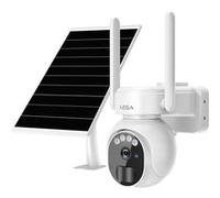Xega 3G/4G LTE Caméra de Surveillance Solaire 2K avec Carte SIM, Sans Fil 355°/90°, Vision Nocturne, Détection Mouvement, IP66 G