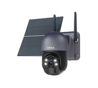 Xega 3G/4G LTE Caméra Surveillance Solaire 2K avec 20W Panneau Solaire et Batterie 20,000mAh