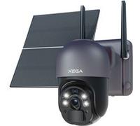 Xega 3G/4G LTE Caméra Surveillance Solaire 2K avec 20W Panneau Solaire et Batterie 20,000mAh